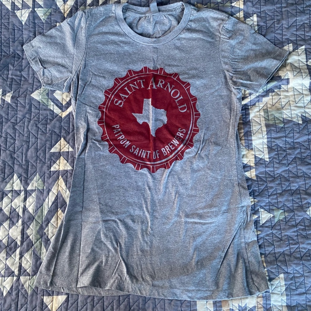 Saint Arnold Brewing Company Bottle Cap Graphic T Shirt Texas